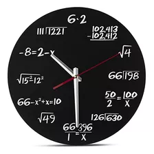 Reloj De Pared Decodyne Math. Exclusivo Reloj De Pared. Cad.