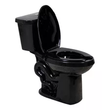 Sanitario Wc 100% Negro, Brillante Taza Con Tanque Y Asiento