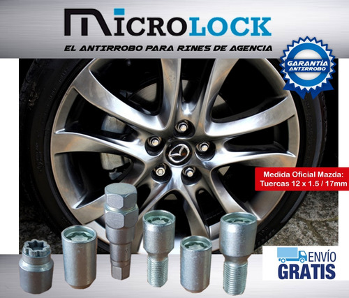 Seguridad Microlock Para Tus Rines Mazda 3 2019 Foto 2