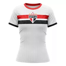 Camisa São Paulo Feminina Stencil Oficial Licenciadaenvio24h