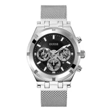 Reloj Deportivo Hombre Marca Guess Color De La Correa Plateado