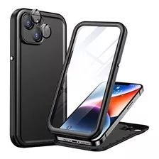 Funda Temdan Para iPhone 14 C/ Cubre Cam Pant Black1