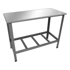 Mesa Balcão Industrial Tampo Inox 120x55 E Paneleiro Cefaz