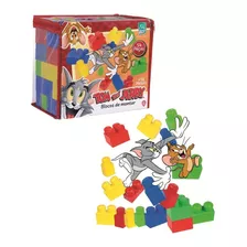 Monta Blocos Tom E Jerry 54 Peças Super Toys Infantil