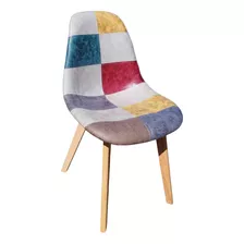 Silla Tulip Patchwork Ecocuero