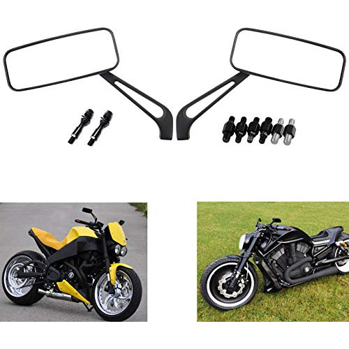 Motorcycle Rear View Mirrors Universal Side Mirror Adju... Foto 2