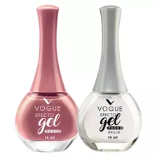 Esmalte De Uñas Vogue Efecto Gel Color Guayaquil + Brillo