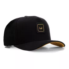 Boné Trucker Concept Preto Com Amarelo Mvck Original