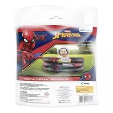 Piscina Inflável Redondo Etitoys Spiderman 100l Preta Sacola