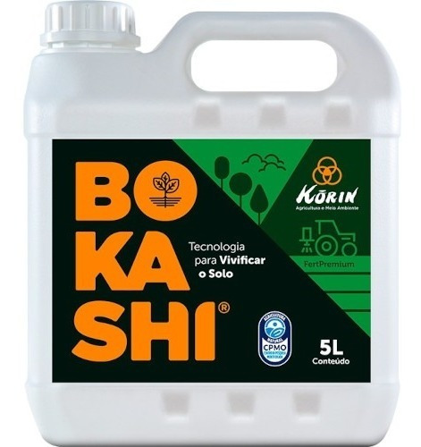 Fert Bokashi Premium Korin 5l - Fertilizante + Ativador 750g