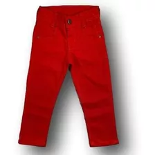 Calça Jeans Infantil Skinny Vermelha