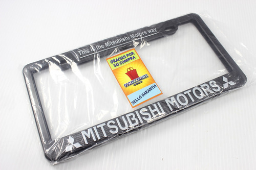 Mitsubishi Par Porta Placas Alta Calidad Y Diseo 31x16 Crom Foto 10