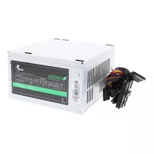 Fuente De Poder Xtech Atx 600 Watt 110/220v W/2sata Color Blanco