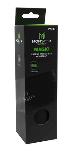 Mouse Pad Gamer Monster Magic M 40cm X 20cm Negro