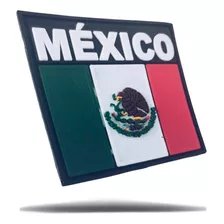 Parche Bandera Mexico Tactico Militar Pvc Con Velcro