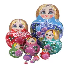 Juego De Muñecas Rusas Con Diseño De Matryoshka, 10 Unidades