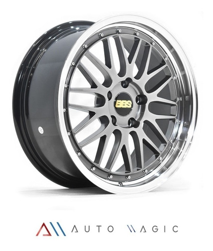 Rines 18x8 5/114 Tipo Bbs Gris Satinado + Aro Pulido Foto 2