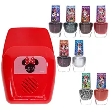 Minnie Mouse Disney Kit Uñas Secado Esmalte Niña Juguete