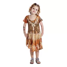 Vestido Niña Manga Corta Batik Importado Hindu