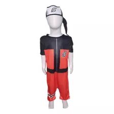 Fantasia Roupa Traje Infantil Naruto Uzumaki Com Bandana!!!