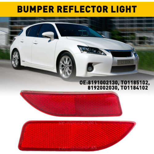 Bumper Reflector Light Cover For Lexus Ct 200h Ct200h \u0026  Aab Foto 10