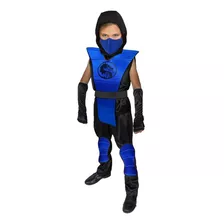 Disfraz Sub Zero Mortal Kombat Scorpio Niño Cubrebocas Ninja