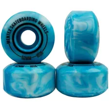 Roda Skate Mentex 52mm 102a Seca Manchada Azul