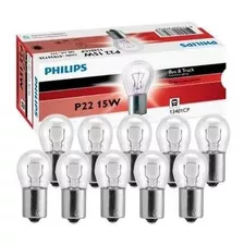 10 Lâmpada Philips Stop P22 15w 24v Ba15s 1141 Sinalização