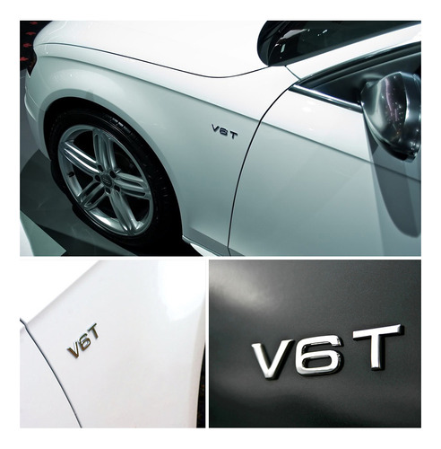 Emblema V6t Para Audi A4, A5, A6, A7, Q3, Q5, Q7, S6, S7, S8 Foto 2
