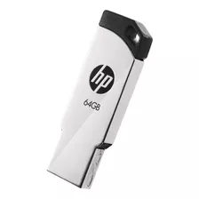 Pendrive Hp V236w 64gb Metálico 2.0 Paper Pack Color Plateado
