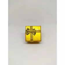 Caixinha De Presente Para Jóias E Bijuterias - Dourada