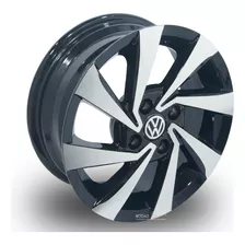 Jogo De Rodas Vw Gol G9 Voyage Aro 14 4x100 +bicos Cor Preto