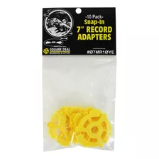 (10) Adaptadores De Disco De Plástico Amarillo Plano I.