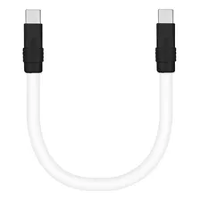 Cable Corto Usb C Bloque Color Para Banco Energia Carga +