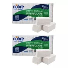 Papel Toalha Interfolha Branco C/2000 Folhas 100% Celulose