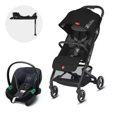 Coche Travel System Qbit Ac Black + Aton S2 + Base