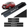 Sticker Cubre Estribos Fibra De Carbon Para Nissan March