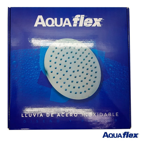 Flor De Ducha Cromada Metalica 30 Cm Redonda 7052c Aquaflex