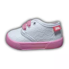 Tenis Moda Niña Bubble Gummers Blanco/rosa Coral