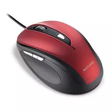 Mouse Multilaser Comfort 6 Botões Usb Vermelho/preto - Mo24 Cor Vermelho
