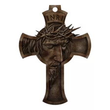 Cruz Crucifixo De Parede Jesus Rosto Paixão De Cristo