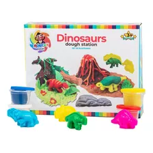 Set De Plastilinas Diseño Dinosaurios Con Accesorios