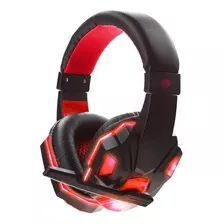 Auricular Gamer Seisa Con Micrófono Para Ps4 Hy-850mv Color Azul Color De La Luz Rojo