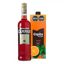 Campari 750 Ml + Cepita Naranja X 1 Litro