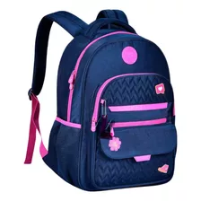 Mochila Escolar Costas Juvenil Feminina Luluca Soft Novidade