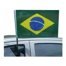 3 Bandeira Do Brasil Para Carro Com Aste Pra Copa Do Mundo