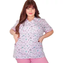 Chaqueta Medica Odontóloga Estampada T. Grandes - Presente!