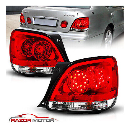 For 1998-2005 Lexus Gs300/gs400/gs430 Red Clear Led Rear Rzk Foto 2