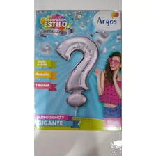 Globo Metalizado Gigante Signo ? 86 Cm Argos 