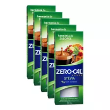 Kit 5 Adoçante Zero Cal Stévia Com Sucralose Sem Glúten 80ml